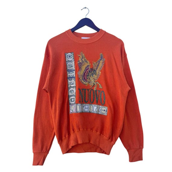 Vintage Nuovo Quinto Viale Gobangai Eagle Knit Sweatshirt
