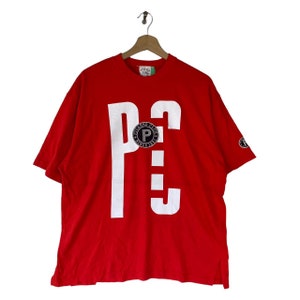 Camiseta vintage con gráfico de gran logotipo del Club Picasso, ropa vintage de los 90, logotipo bordado, estilo retro, estética urbana, camiseta holgada de verano