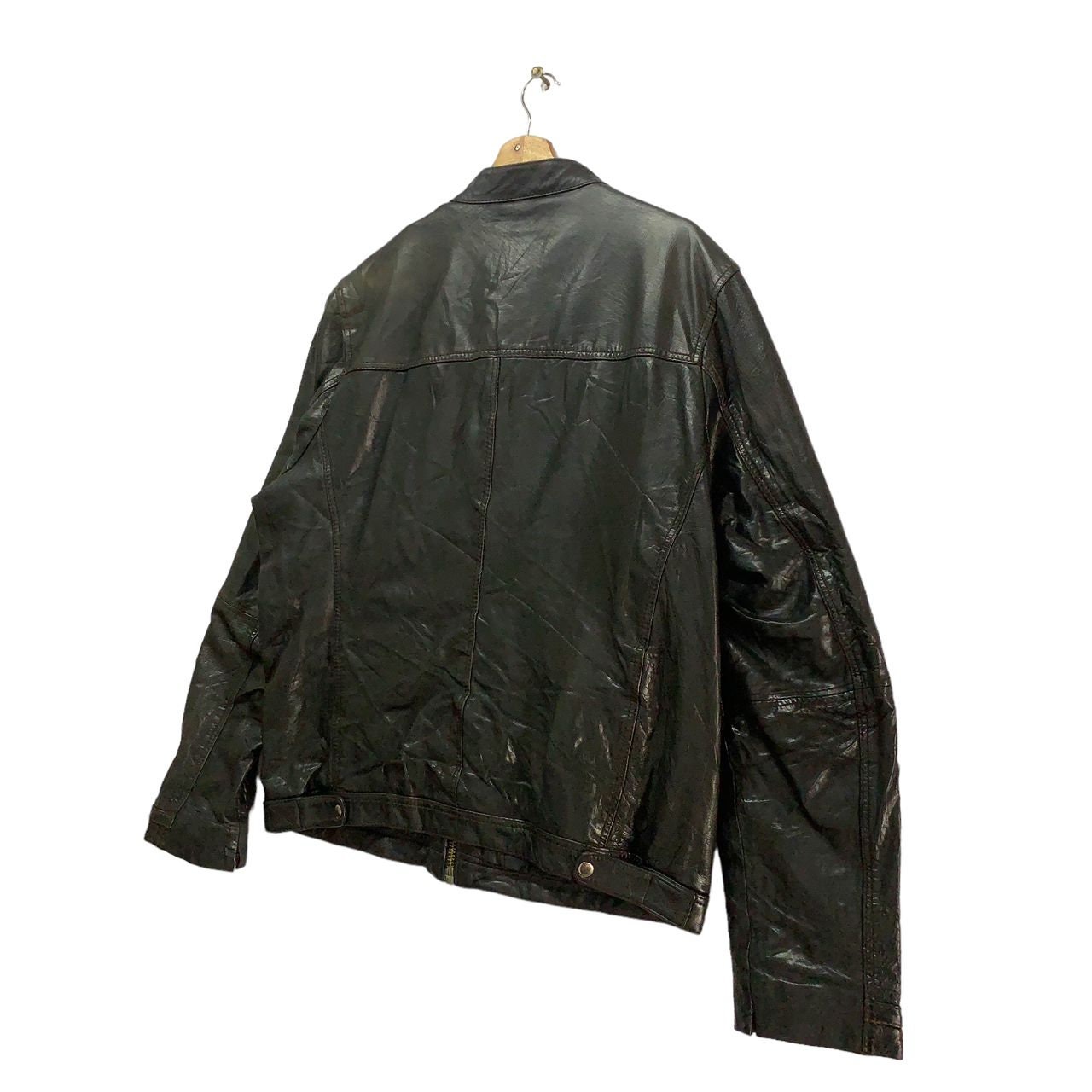 ジャケット・アウター saki Vintage SAKI Sweden Leather Jacket Black Color - Etsy