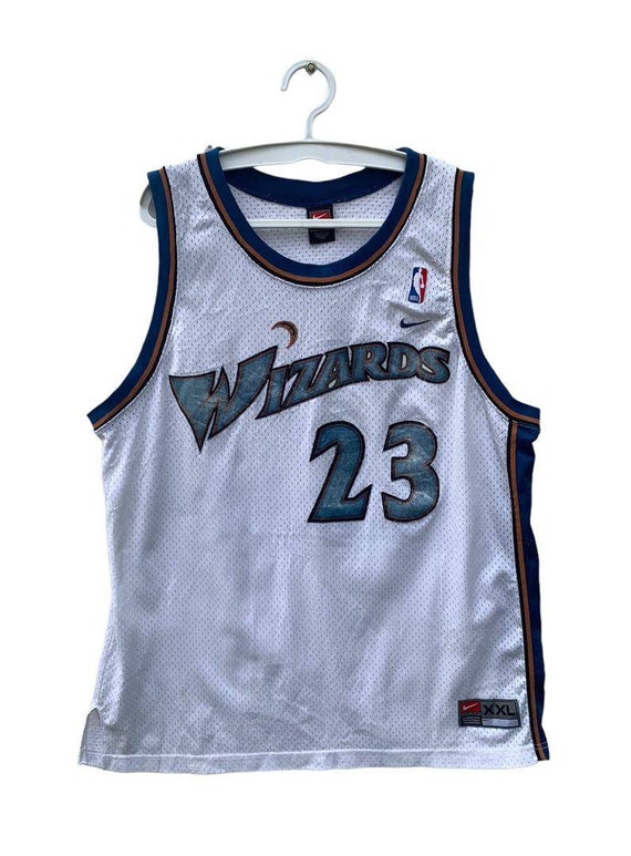 Vintage Y2K Champion NBA Washington Wizards Michael Jordan Jersey Size 2XL  Used