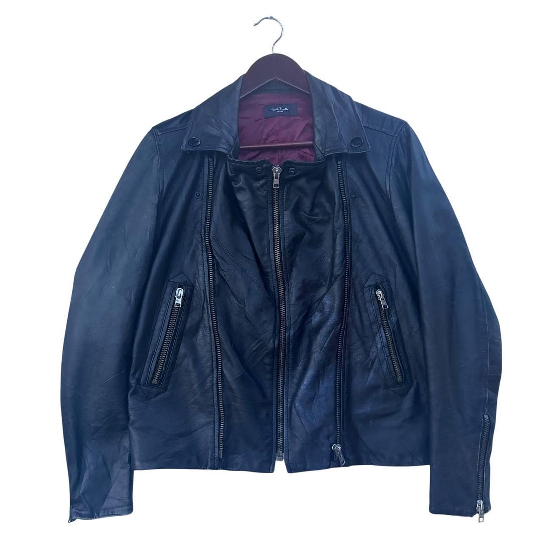 ヴィンテージ ポールスミス レザー バイカージャケット：80年代～90