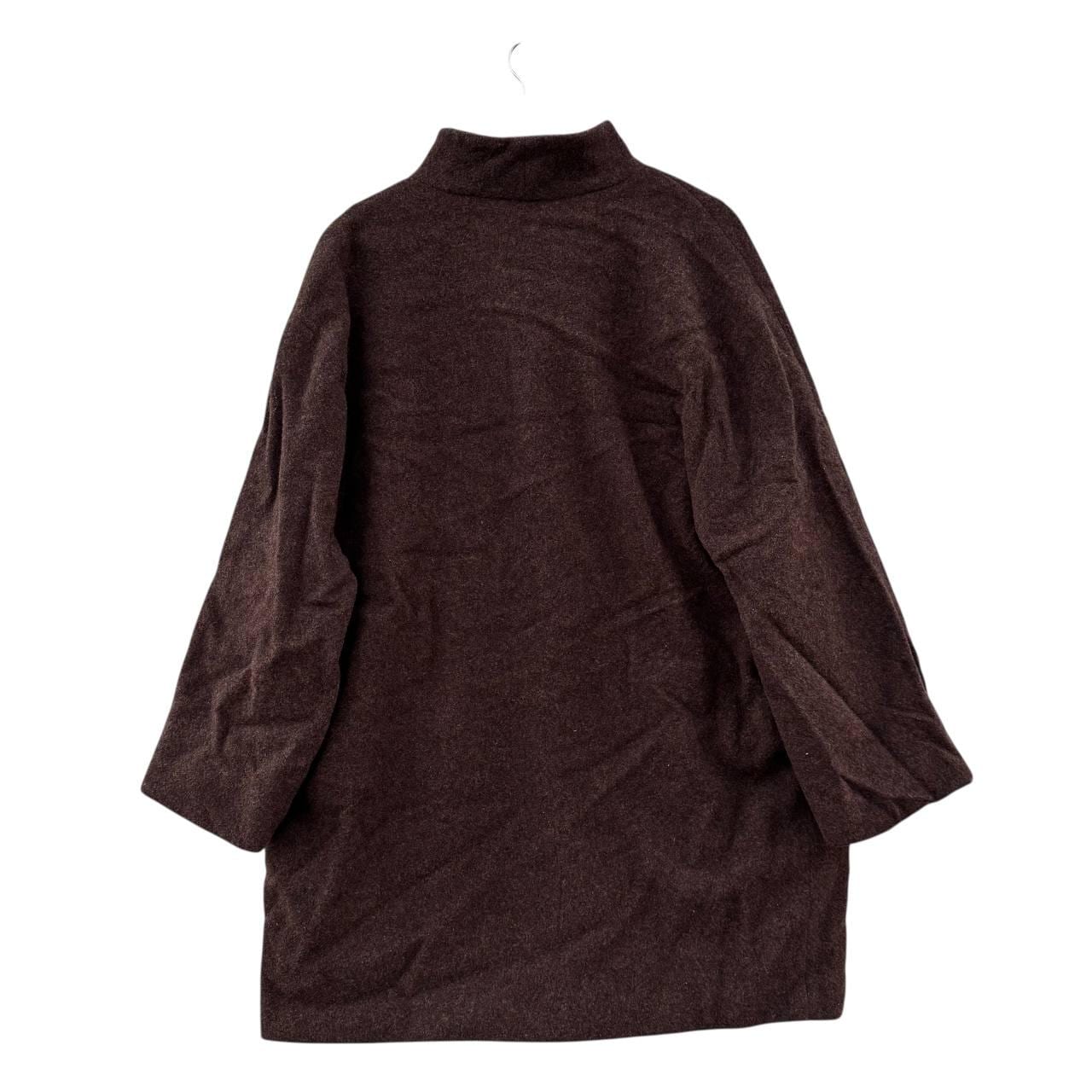 ADOLFO DOMINGUEZ ガウンコート 38 キャメル ウール混 Vintage Adolfo Dominguez Wool Long Coat 90s Minimalist Brown