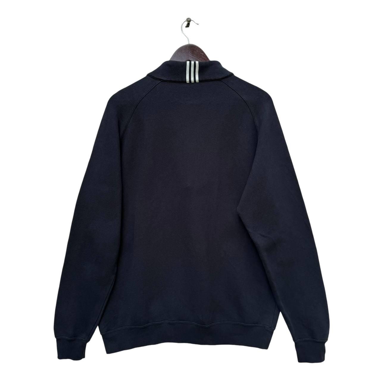 Vintage Adidas Black Quarter Zip Pullover Sweater,athletic Wear