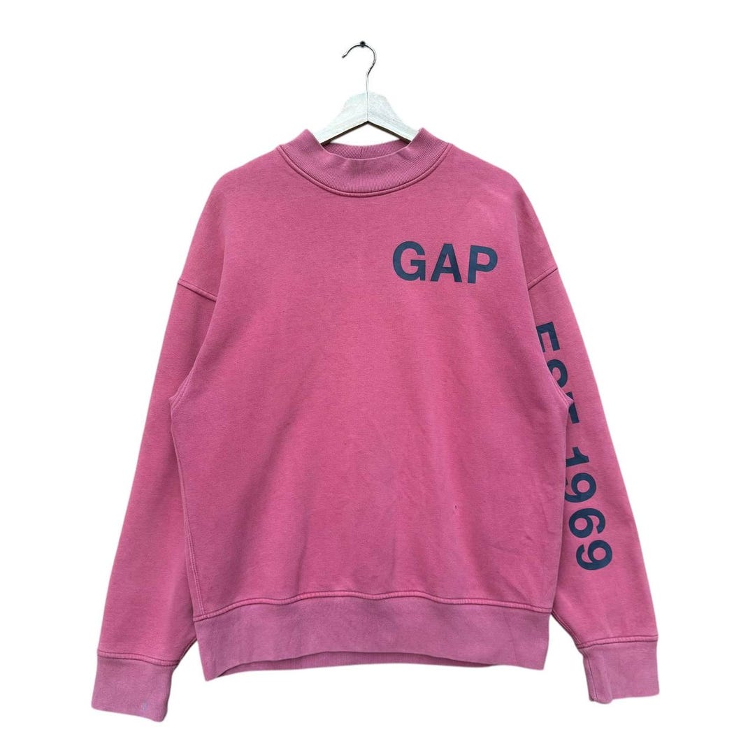 トップス OLD GAP vintage mock neck made in USA Vintage Gap 90s Mens Fleece Mock Neck Full Zip Navy Blue Red