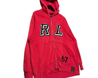 Vintage Ralph Lauren Polo Jeans Co. RL 67 Letterman Full Zip