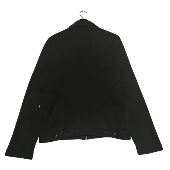 Vintage Agnes B Homme Black Zip up Harrington Jacket Men's