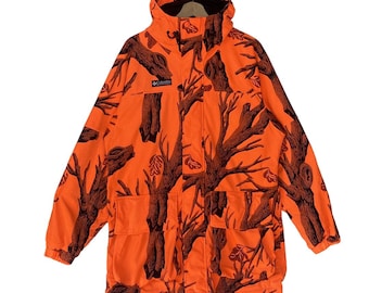 Vintage Columbia Orange Hunting Parka Jacket - Etsy