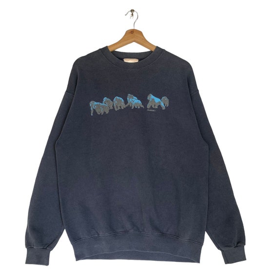 トップス 90s  Old X Large Gorilla Sweat Vintage 90s X LARGE Gorilla Skate Streetwear Sweatshirt