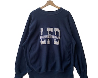 Vintage Rugged Sweats Leyden Fire Department Sweatshirt,Pullover Sweatshirt,Retro Style Outfit,Big Logo Spell Out