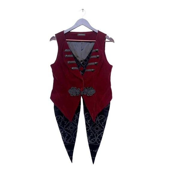 Vintage Punk Rave Velvet Steampunk Waistcoat Steampunk Aesthetic Classic Steampunk Outfit