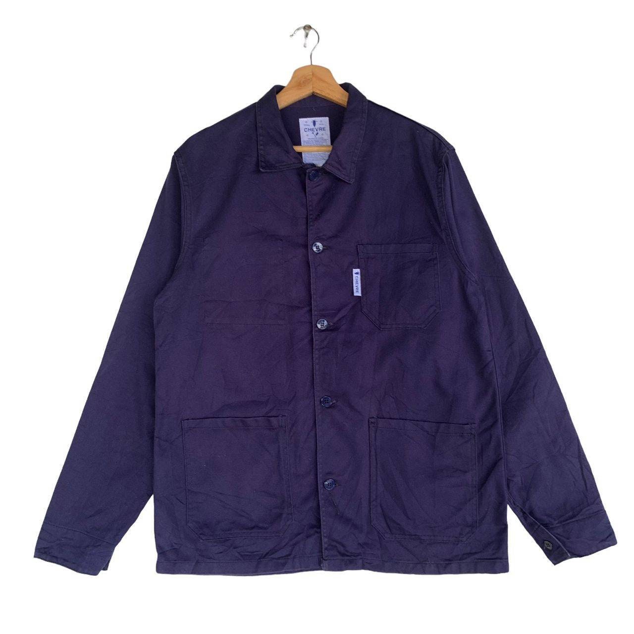 Vintage Chevre Frenchwork Denim Jacket Large Size Workwear