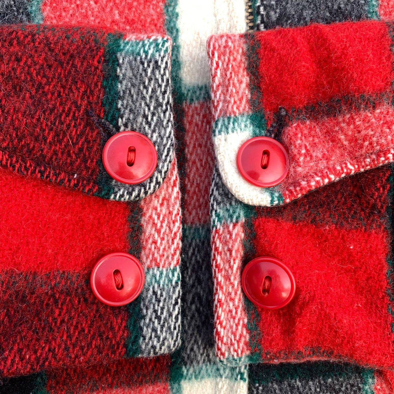 Vintage 50s Woolrich Woolen Mills Shadow Plaid Side Buckle Vintage 50s Woolrich Woolen Mills Shadow Plaid Side Buckle
