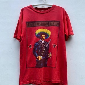 Vintage 2000 Rage Against The Machine Band Emiliano Zapata Tshirt