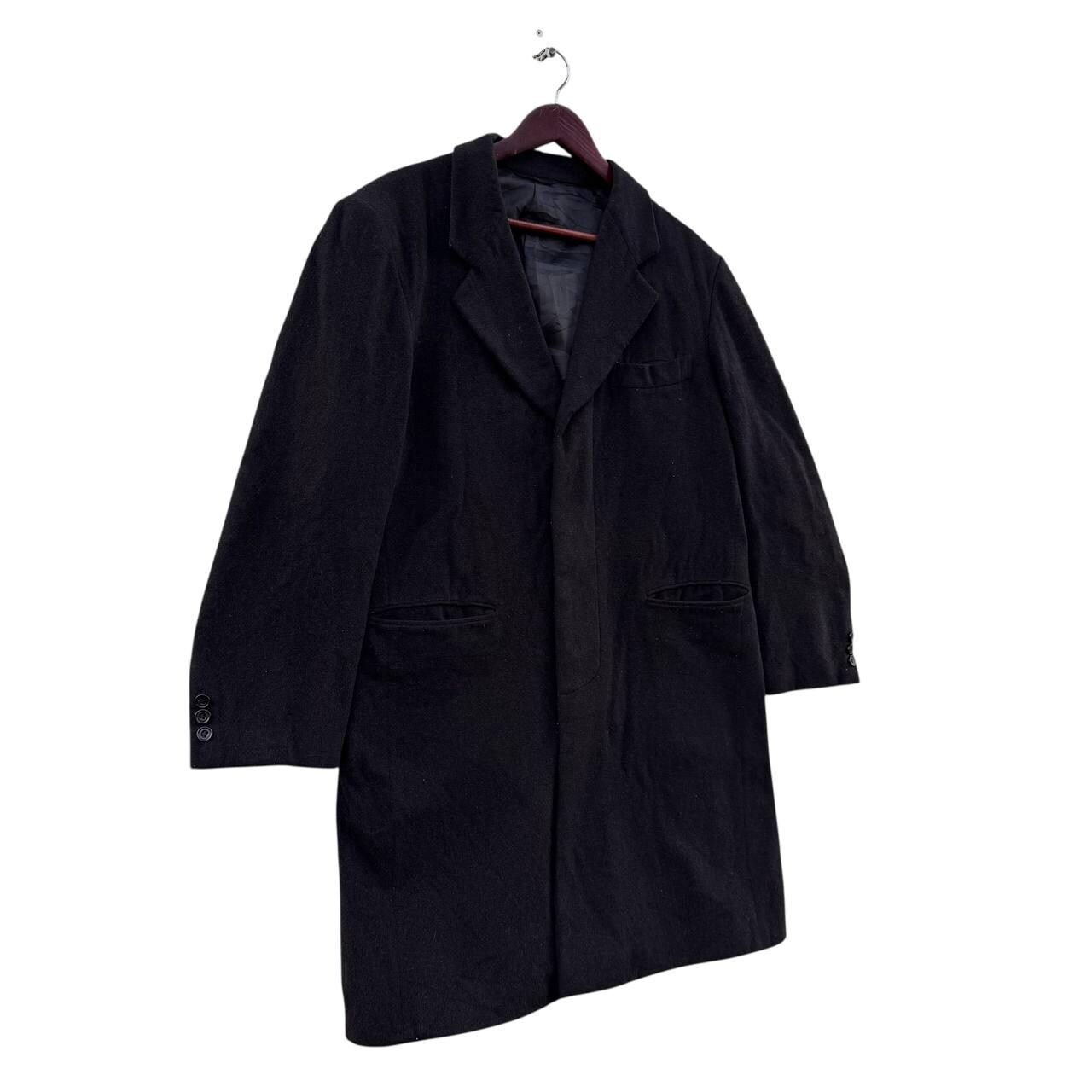 yohji yamamoto DuRBAN A、A、R、LLサイズコート　黒 Vintage Yohji Yamamoto Durban AAR Wool Blend Black Overcoat Men