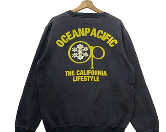 Vintage Ocean Pacific Surfing The California Lifestyle Sweatshirt,Oversized,OP Surf Sweatshirt,Pullover,Crewneck Sweatshirt,Streetwear