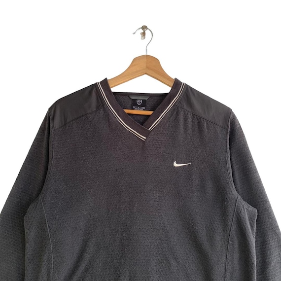 Vintage Nike Golf Sweatshirt,V-Neck,Small Size,Bl… - image 4