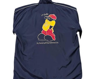 Vintage Lil' Bolo 'school of Hard Knocks' Windbreaker Jacket,hip