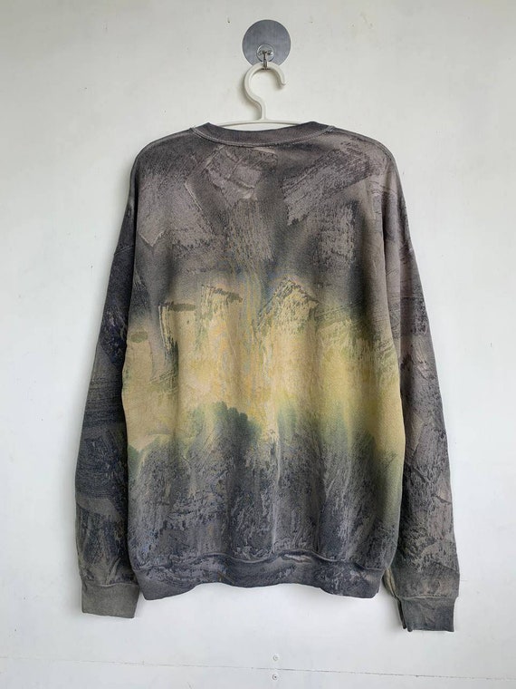 Rare Vintage Tye Dye Art Design Sweatshirt Fruit … - image 2