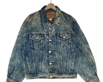 Rare Design Vintage Brand Edwin Denim Trucker Jacket 1990s