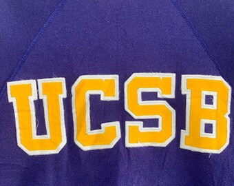 Vintage UCSB Sweatshirt,xl Size Blue Color,collage Sweatshirt