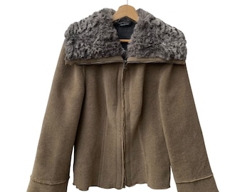 Vintage Giorgio Armani Wool Jacket Made In Italy Winter Wear Outfit