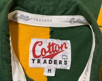 Chemise Vintage Cotton Traders Années 90 - Rugby Union, Coton, Taille L, Neuve Avec étiquette