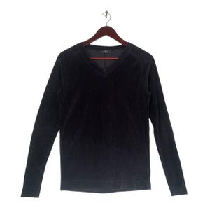 Vintage Japanese Brand 5351 Homme Long Sleeve Corduroy Shirt,V-Neck Shirt