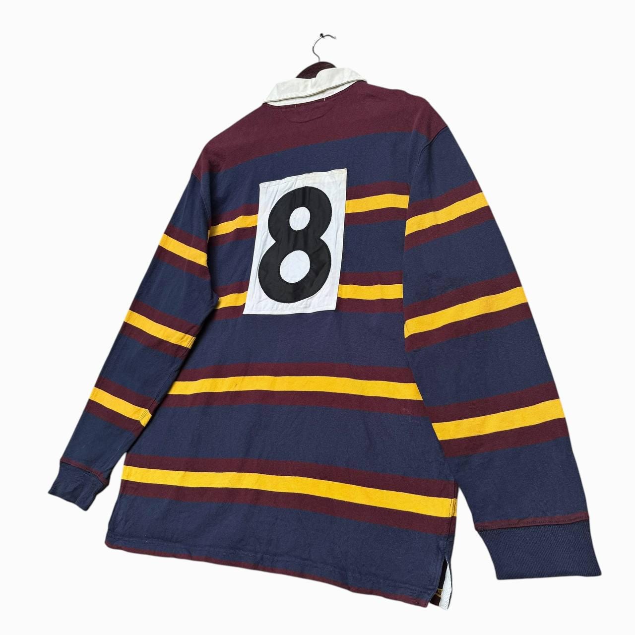 Vintage Ralph Lauren Polo Rugby Shirt,yellow, Navy