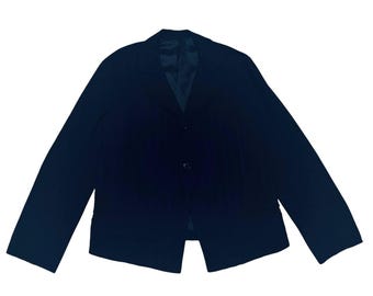 Vintage Limi Feu Japanse minimalistische zwarte katoenen nylon blazer Y2K Designer Avant Garde