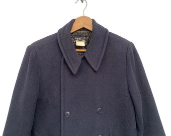 agnes b. Homme PARIS Wool Jacket サイズ3 Vintage Agnes B Homme Paris Wool Coat,dark Blue Color - Etsy