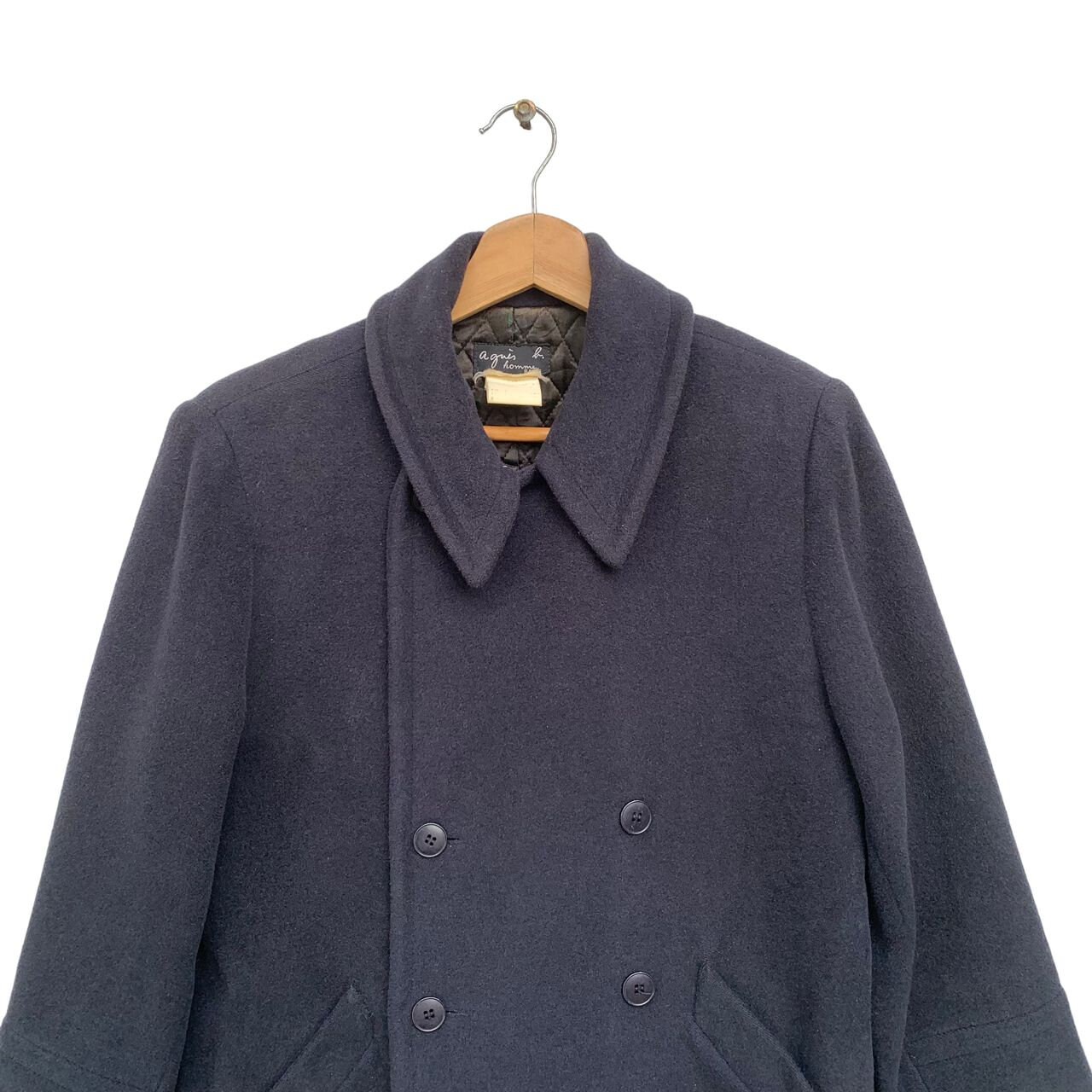 agnes b. Homme PARIS Wool Jacket サイズ3 Vintage Agnes B Homme Paris Wool Coat,dark Blue Color - Etsy