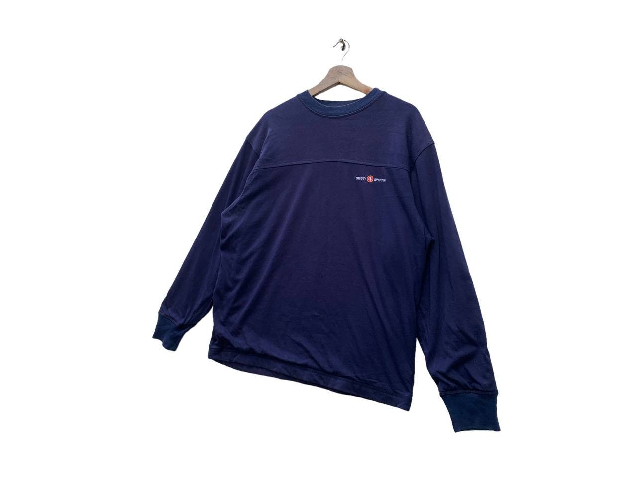 4 Stussy Vintage リバーシブル Reversible 96 Sports 4 希少！Stussy Sports Colour Blue Sweatshirt Reversible 96 トップス