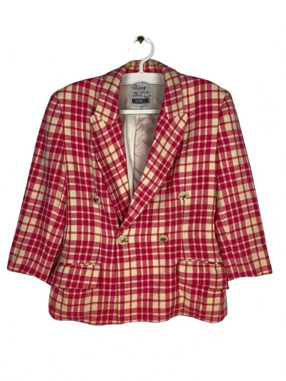 Vintage MOSCHINO CHEAP and CHIC Pink Blazer - image 1