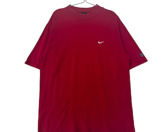 Vintage Nike Golf Red T-Shirt Men’s XL 90s Minimal Sports Tee With Swoosh Logo Retro Fit Vintage Sportswear