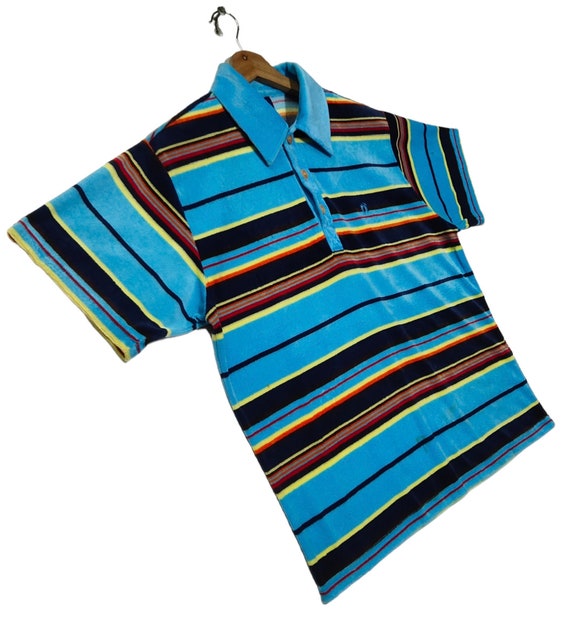 Vintage HANG TEN Hawaii Surfing Multicolor Stripe… - image 5