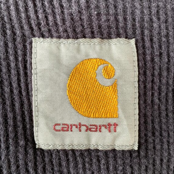 Vintage Carhartt Hooded Sweater,Small Size,Navy B… - image 7