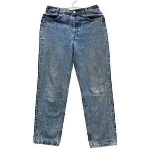 Vintage 70-80-tals Levis 701 #S jeans med knappstämpel och gylf
