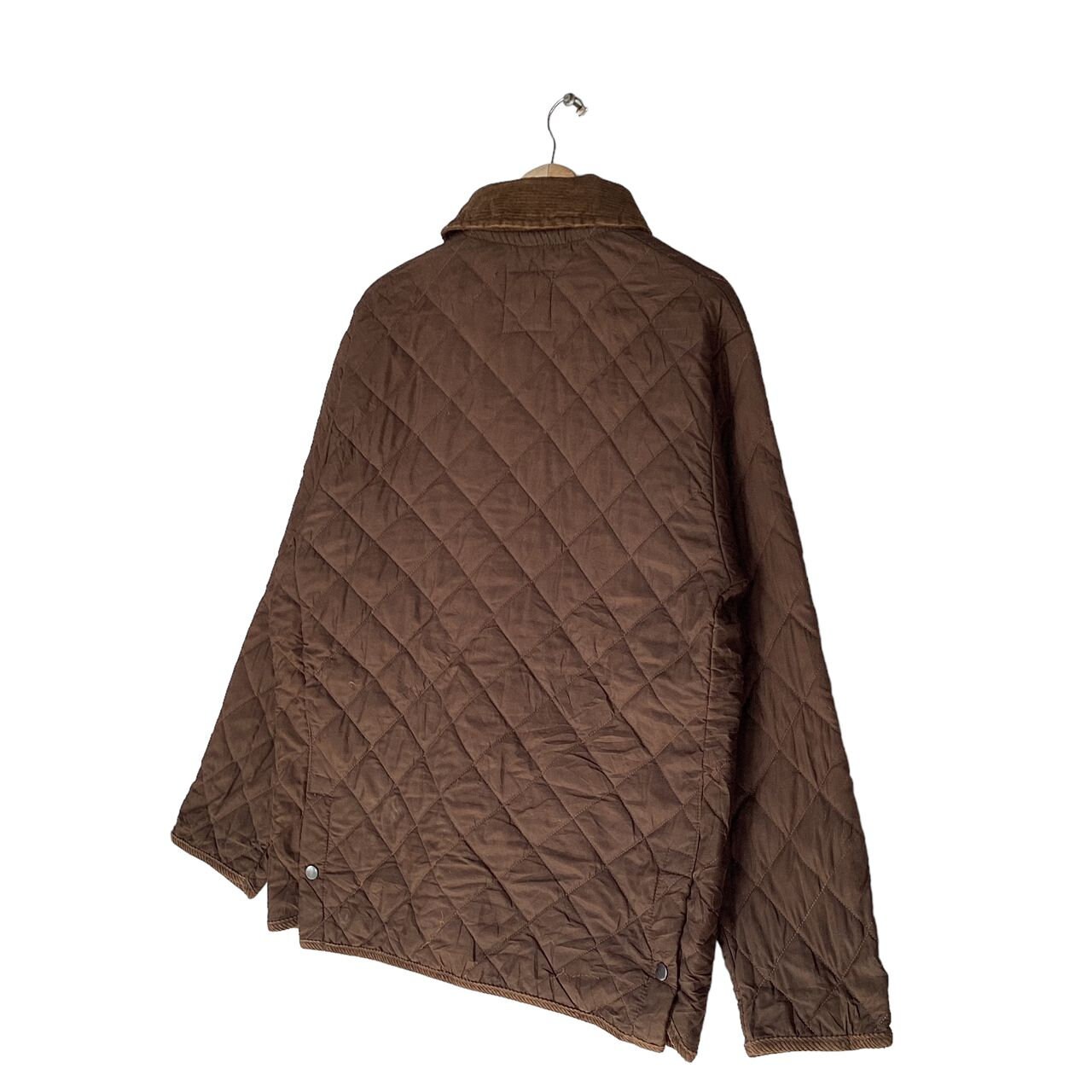 Vintage British Outdoors Quilted Jacket,medium Size,dark Brown 
