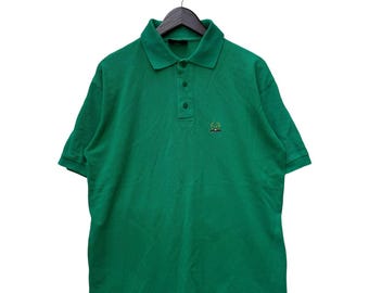 Vintage Single Stitch T Shirt Polo Shirt Large 90s Pocket