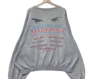 80s Vintage 1987 Madonna Who's That Girl World Tour Sweatshirt