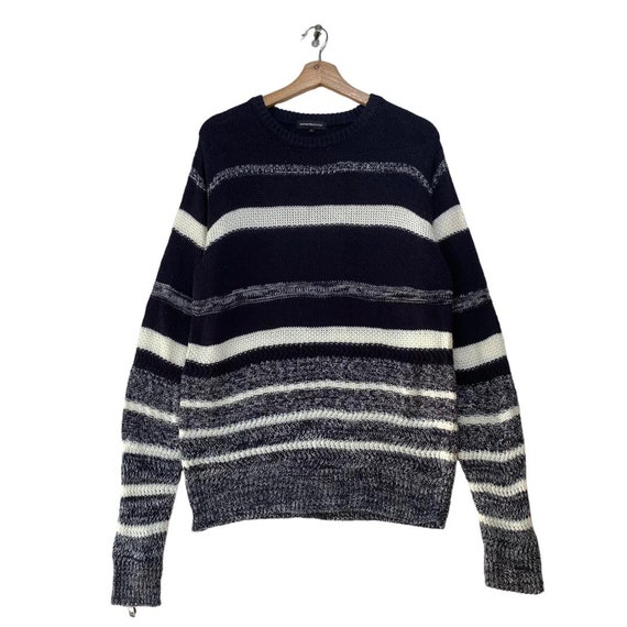 Vintage Semantic Design Knitted Sweater Large Size Pullover Jumper 