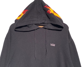 Vintage Vans Thrasher Magazine Skate Hoodies Large Size Pullover