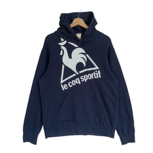 Vintage Le Coq Sportif Hoodie Sweatshirt dark Blue Hoodie 90s Hoodie retro Style Outfit classic Hoodie pullover Hoodie Etsy Canada