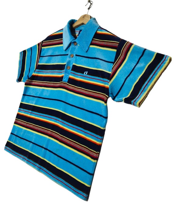 Vintage HANG TEN Hawaii Surfing Multicolor Stripe… - image 3