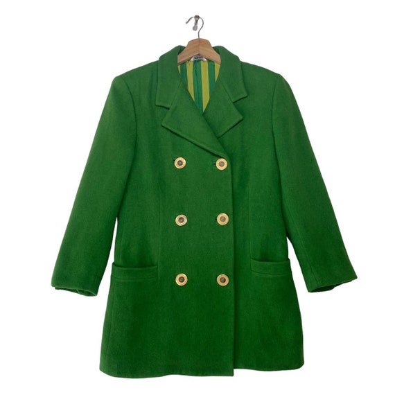 Buy Vintage Gianni Versace Wool Coat Jacket Made in Italy Online 