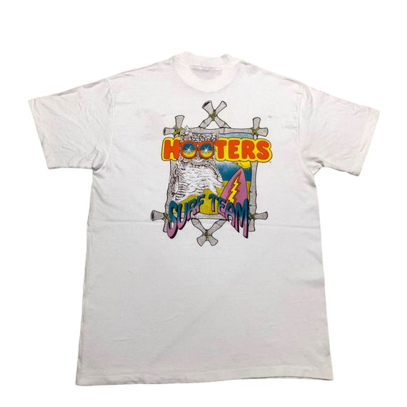 Vintage 90s Hooters Surf Team Tee Shirt,large Size Tee,90s