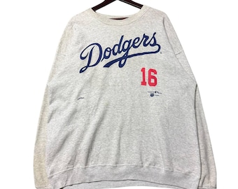 Sudadera vintage de los años 90 con el número 16 de los Dodgers, Nomo Nutmeg, MLB 1995, talla mediana, sudadera de los años 90, estilo retro clásico