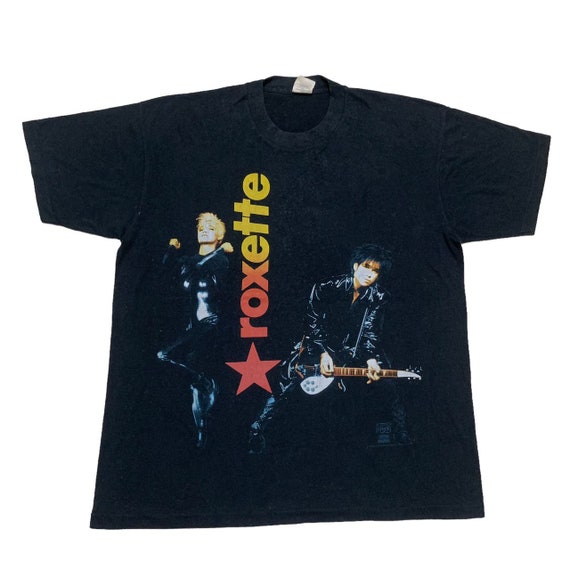 Vintage 90s 1991-1992 Roxette Pop Rock Band World Concert Tour Tee,90s Pop Rock Bad Tee,Vintage Music Tshirt,90s Retro Style Tee,90s Classic