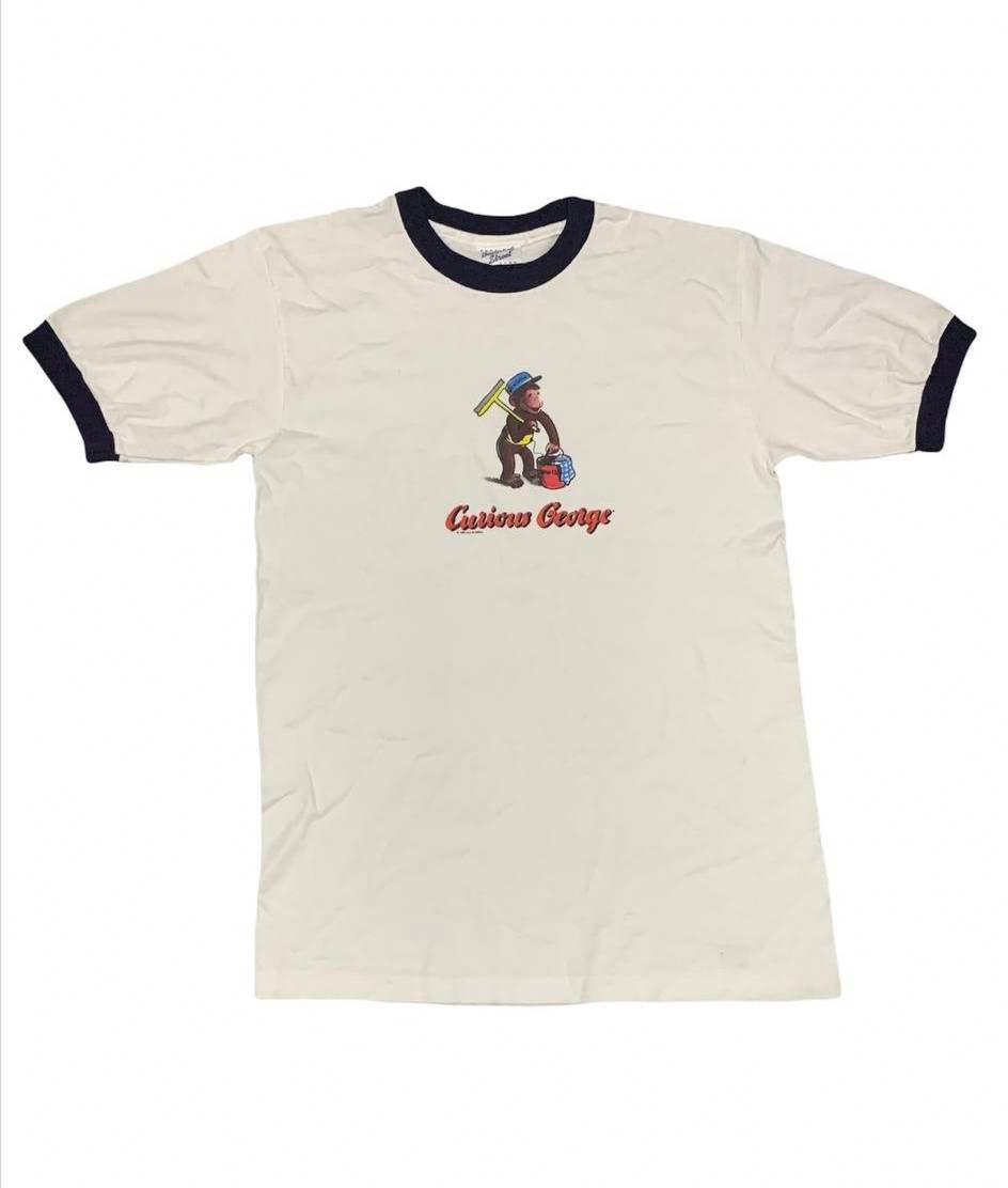 Curious George Cartoon Ringer T-shirt 