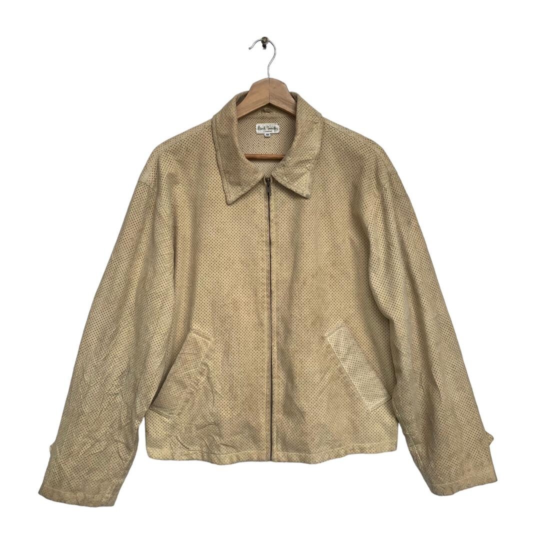 Vintage 90s Brown Genuine Leather Zip up Bomber Jacket by